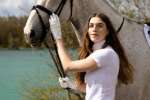 Kingsland story case fashion white shirt for riding horse