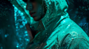 water-repellent coating on rain coat